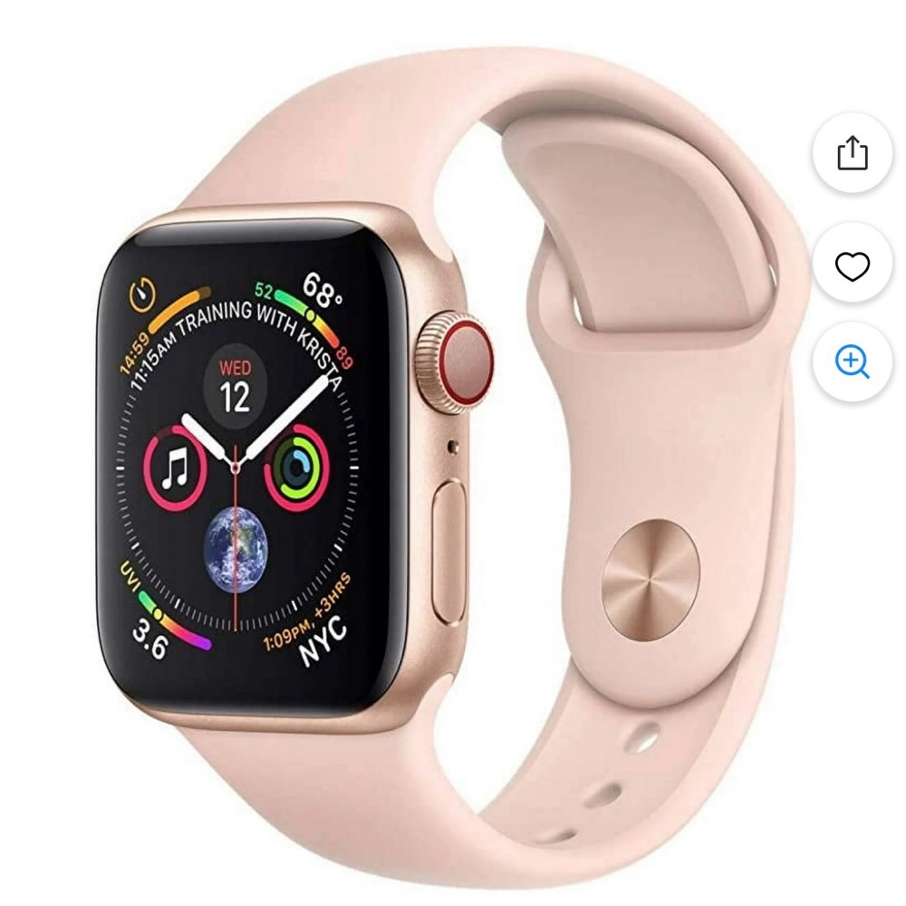 Apple Watch Series 4 40MM Rose Gold + charger + Heyday faux leather strap - Picture 4 of 10